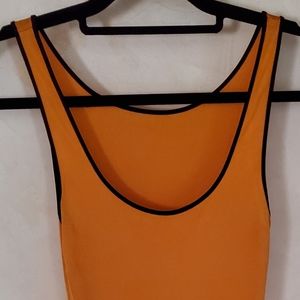 Aeffe Beautiful Orange colored Summer Dress Sz42